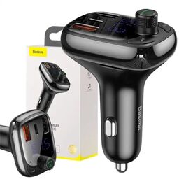 Baseus S-13 Transmiter FM microSD BT 5.0 2xUSB