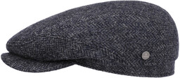 Kaszkiet Crimson Wool Herringbone by Lierys, ciemnoniebieski
