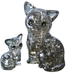 Crystal Puzzle - Katzenpaar - 49 Teile