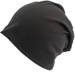 Czapka ciemnoszara BEANIE smerfetka oversize wiosna-jesień