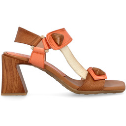 Hiszpańskie sandały na obcasie - HISPANITAS CHV253958 KORALOWE