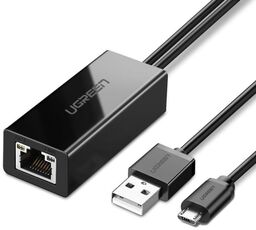 Ugreen zewnętrzna karta sieciowa micro USB 100Mbps