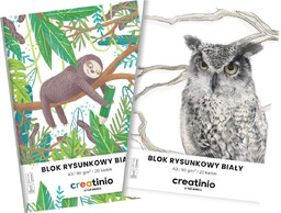 BLOK RYSUNKOWY A3 90g BIAŁY 20 KARTEK TOP