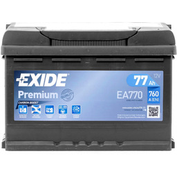EXIDE EA770 Akumulator Pojemność akumulatora: 77Ah
