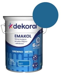 DEKORAL Emalia EMAKOL Strong lazurowy 5L