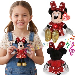 TY DISNEY Myszka Minnie Pluszowa maskotka Z DŹWIĘKIEM,
