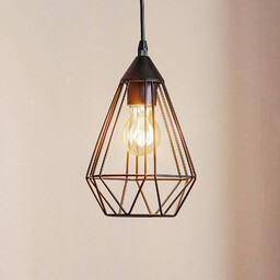 EGLO Lampa wisząca Tarbes, 1-punktowa, 17,5 cm, czarna