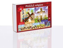 Puzzle dla dzieci, Droga Krzyżowa 14 obrazków