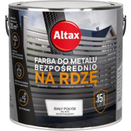 Farba do metalu 2,5 l biały połysk Altax