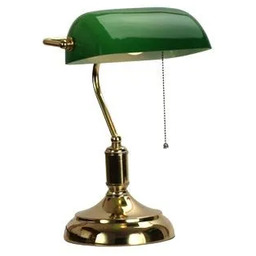 Lampka stołowa bankierska zielona ABIGALI-BANKER Abigali
