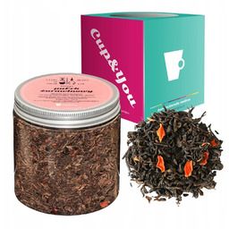 Herbata czerwona pu-erh ŻURAWINOWY czarny bez marchewka 150g