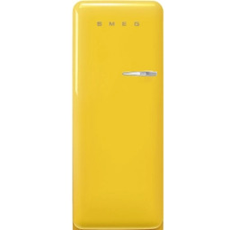 Smeg FAB28LYW6 Chłodziarka No Frost 153cm Żółty Lodówka