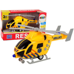 Helikopter Ratunkowy Ambulans Żółty Dźwięk Światła Śmigła Import