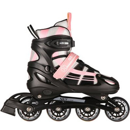 NILS EXTREME Łyżworolki NH18366A 2w1 (rozmiar 31-34) Różowo-czarny