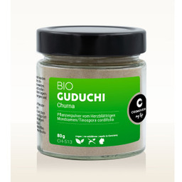 BIO Guduchi Churna 80g Cosmoveda (nowe szklane opakowanie)