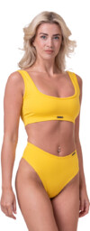 NEBBIA Miami Sporty Bikini Yellow górna część