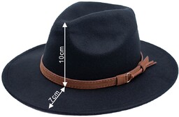 KAPELUSZ PANAMA fedora elegancki filcowy