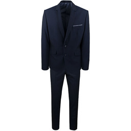 Granatowy Garnitur na Studniówkę lub Wesele - Taliowany