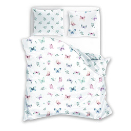 Faro Pościel bawełniana 220x200 Cottage 021 biała kolorowa