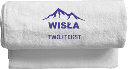 Mały ręcznik z haftem Wisła i góry 100x50