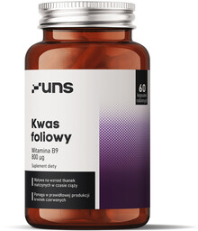 UNS Kwas Foliowy Witamina B9 800ug 60vegcaps