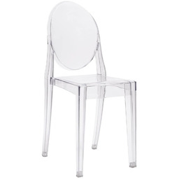 King Home Transparentne krzesełko do sypialni Victoria 111-APC.CLEAR