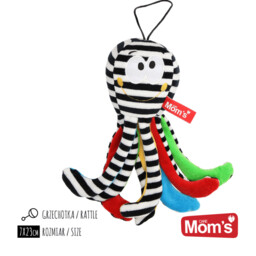 Mom''s Care Hencz Toys Mini Ośmiornica Biało-Czarna