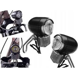 Lampa Rowerowa Przednia Na Dynamo Lampka Led +Odbl