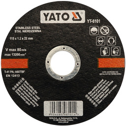 Yato Tarcza do cięcia stali nierdzewnej 115x1.2x22 mm