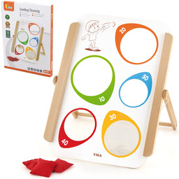 VIGA Drewniana Gra Zręcznościowa Rzut Do Celu Certyfikat