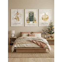 Pakamera Zestaw 3 plakatów Golden decorations