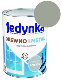 JEDYNKA Emalia Drewno i Metal popielaty połysk 0,9L