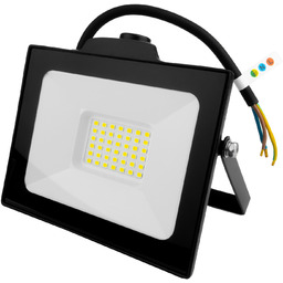 Naświetlacz LED 30W z czujnikiem ruchu czarny IP65