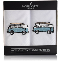 Chusteczki męskie haftowane Samochód Kamper HR-12