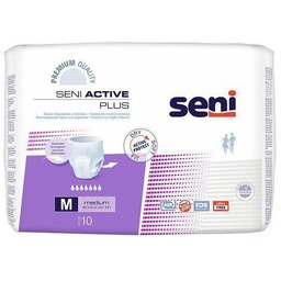 Seni Active Plus Majtki chłonne Medium (M), 10