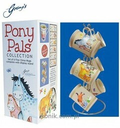 Gray''s Zestaw kubków na stojaku PONY PALS