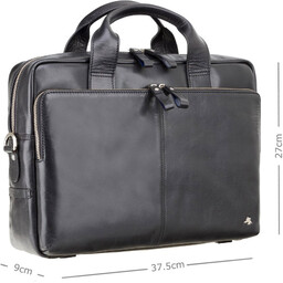 Torba na laptop 13'' ze skóry licowej Visconti