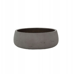 delikatnie brązowa donica misa niska osłonka kamienna Eileen