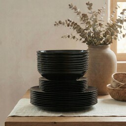 Serwis Obiadowy na 12 osób Czarny Opal Zestaw