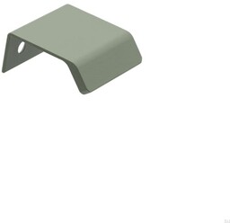 Uchwyt meblowy krawędziowy Side 40 Aluminiowy Zielony