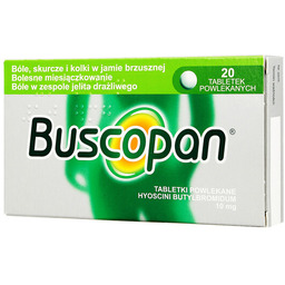 Buscopan 10 mg, 20 tabletek