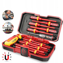 Zestaw wkrętaków izolowanych Wkrętaki Izolowane w walizce 14