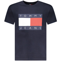 TOMMY HILFIGER MĘSKA KOSZULKA Z KRÓTKIM RĘKAWEM NIEBIESKA
