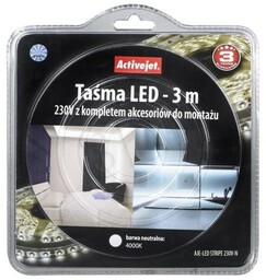 Activejet Taśma LED AJE-LED STRIPE (200 lm; Neutralny;