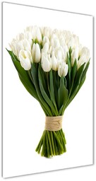 Obraz zdjęcie akryl pionowy Białe tulipany