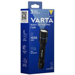Varta Night Cutter Pro F30R Czarny Latarka ręczna