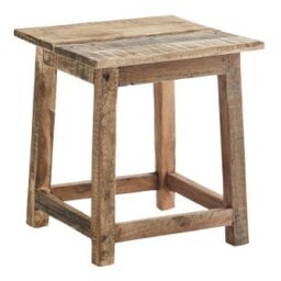 Madam Stoltz - Taboret z drewna recyklingu