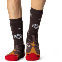 Heat Holders Najcieplejsze MĘSKIE skarpety ŚWIĄTECZNE,, Antypoślizgowe -