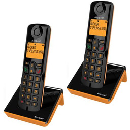 ALCATEL Telefon S280 Duo Czarno-pomarańczowy