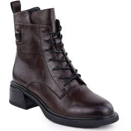 Skórzane botki damskie workery brązowe Filippo DBT7369